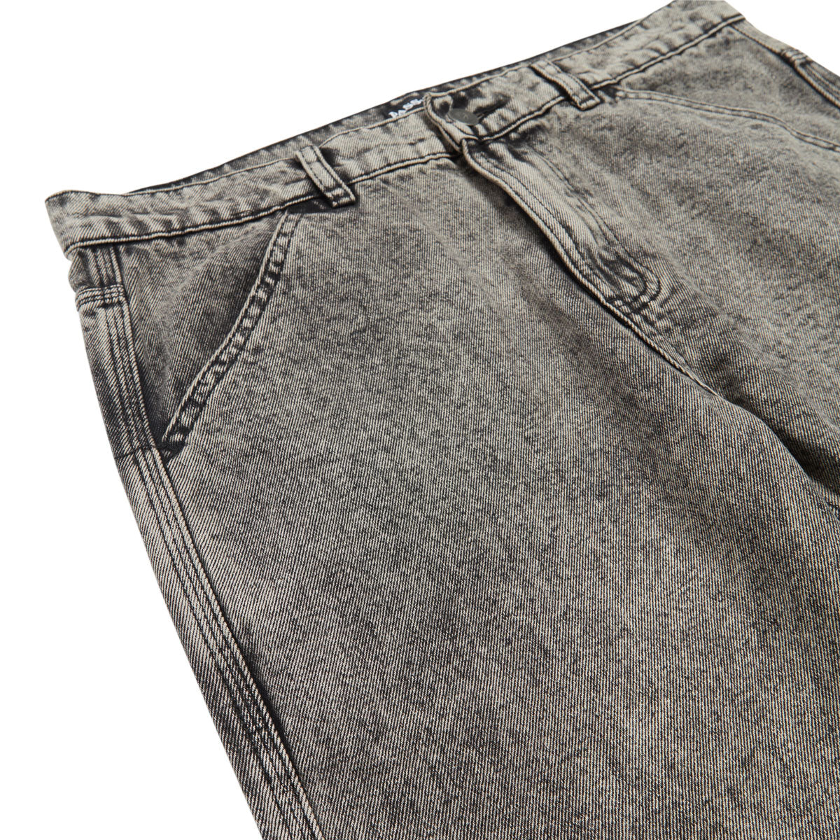 Passport Calligraphy Workers Club Straight Leg Jeans - Acid Grey
