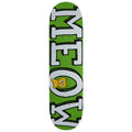 Meow Logo Skateboard Deck - Green - 8.25"
