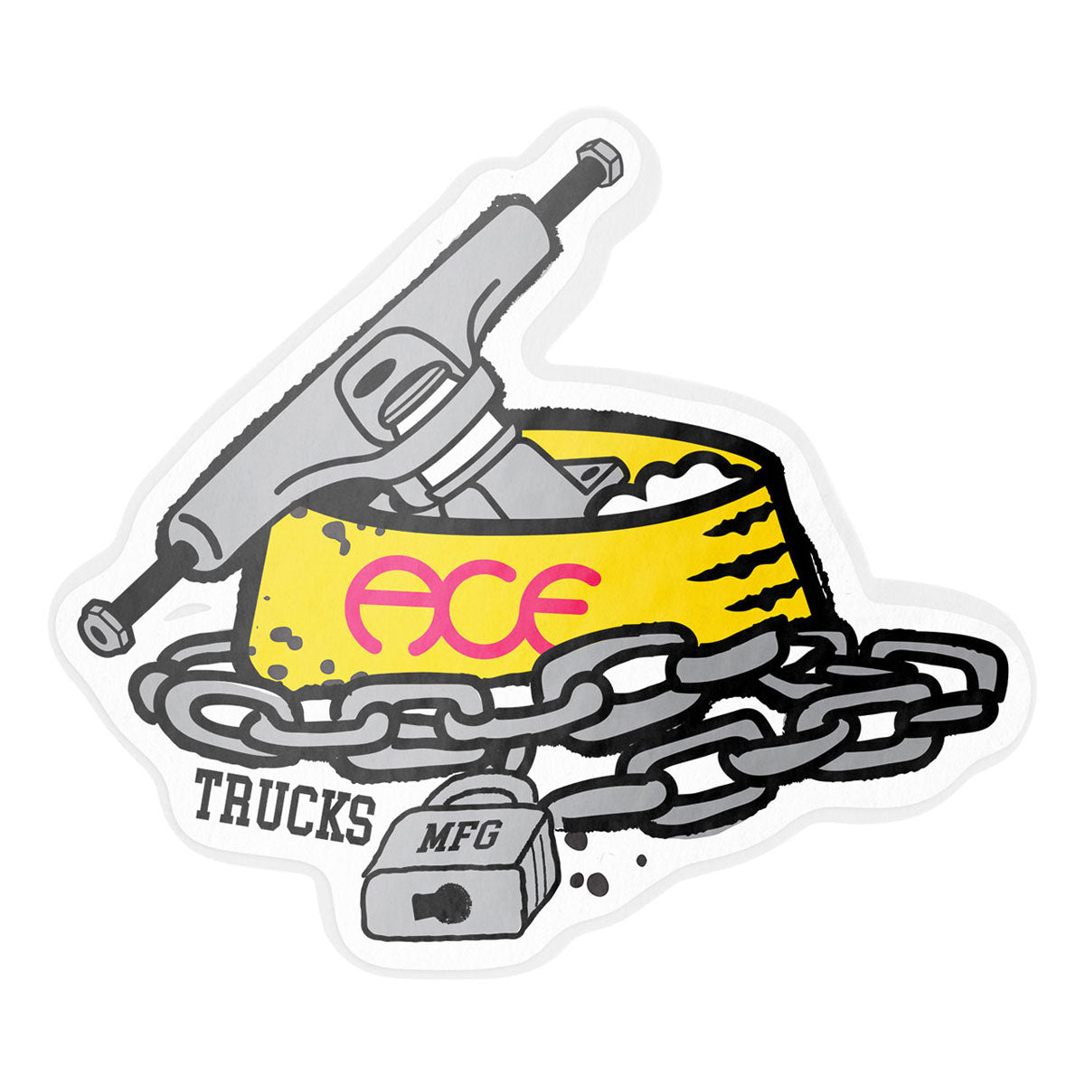 Ace Dawg Bowl Sticker 3" Stickers