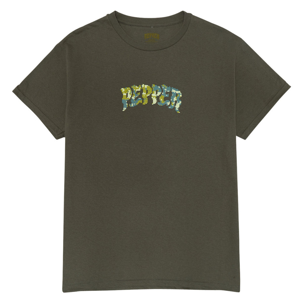 Pepper 8 Bit Camo T-Shirt - Forest