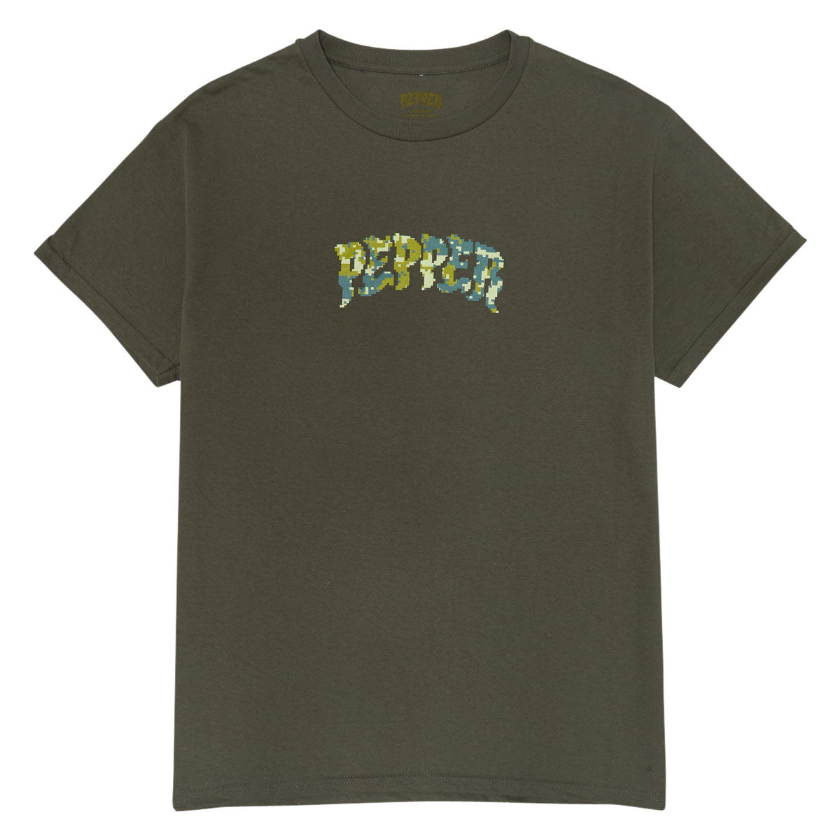 Pepper 8 Bit Camo T-Shirt - Forest