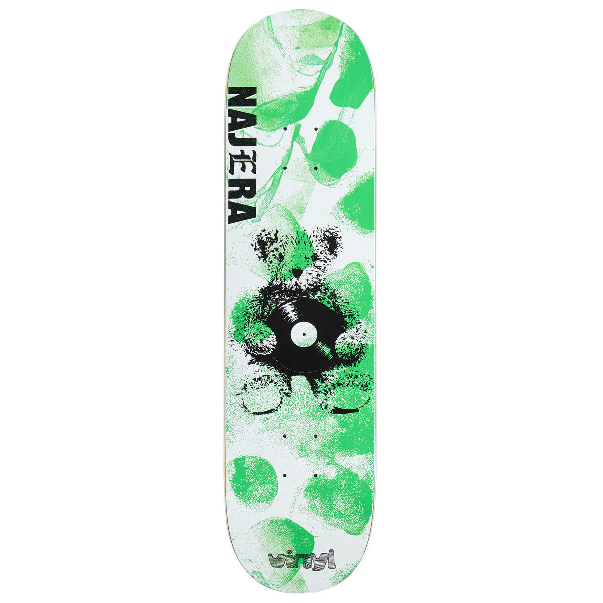 Vinyl Najera Bear Record Skateboard Deck - 8.125"