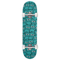 Meow Sticker Pile Skateboard Complete - Teal - 7.00"