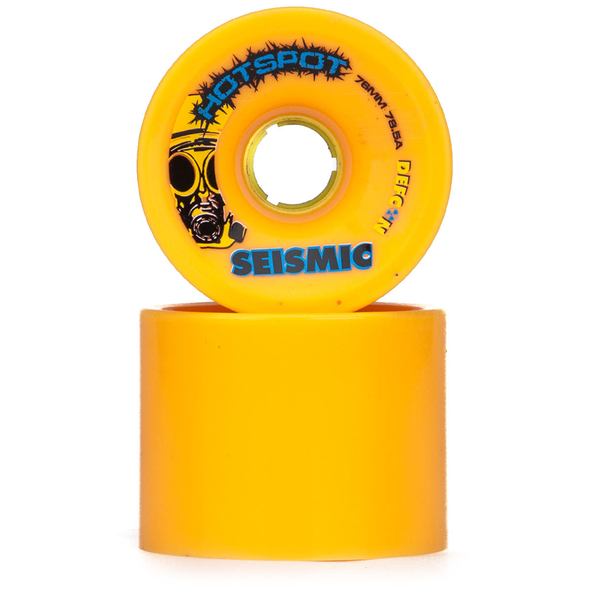 Seismic Hot Spot 78.5a Longboard Wheels - Mango - 76mm